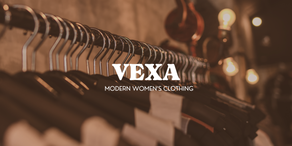 clothing rack boutique fashion banner landscape